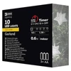 Karácsonyi Garland Ezüst Csillag 10Led 3×Aa Időzítő Meleg F.