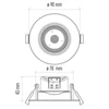 Emos Led Spotlámpa Ezüst 7W 3×Dimm Ww