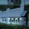 LED-es szolár kerítés - 58 x 36 x 3,5 cm - hidegfehér - 4 db / szett