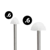 LED-es szolár lámpa - 12 db mini gomba - melegfehér - 24 cm x 4 m