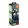 LED-es szolár lámpa - 12 db mini gomba - melegfehér - 24 cm x 4 m
