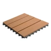 WPC padlóburkolat - 4 léces - 30 x 30 cm - világosbarna, famintás - 11 db / csomag