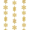 Karácsonyi girland - hópehely - 2,7 m - arany
