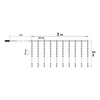 Fényfüggöny - 300 db melegfehér LED-del - 3 x 3 m - 230V - távirányítós
