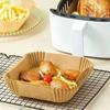 Air fryer sütőpapír - olaj nélküli sütőhöz - kör - 20 cm - 50 db / csomag