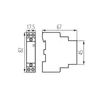 Kontaktor modul, 230V AC vezérlés KMC
