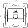 RJ45 csatlakozó adapter LOGI