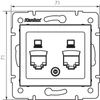 RJ45 csatlakozó adapter DOMO