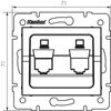 RJ45 csatlakozó adapter LOGI