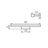 Oldalfali LED lámpatest ASTEN LED IP44