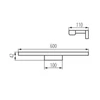 Oldalfali LED lámpatest ASTEN LED IP44