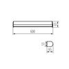 LED IP44 fali lámpatest ROLSO