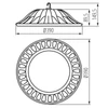 Csarnokvilágító LED lámpatest HIBO LED N