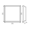 Süllyesztett LED panel BLINGO BL IP