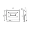 LED-es reflektor ANTEM LED