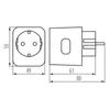 Socket adaptor KANLUX SMART