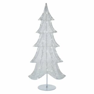 LED karácsonyi 3D karácsonyfa, 90 cm, beltéri, hideg fehér, időzítő