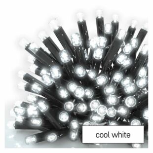 Profi LED sorolható füzér, fekete – jégcsapok, 3 m, kültéri, hideg fehér