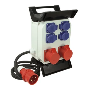 GAO CEE építkezési elosztó 2x400V 16A és 4x250V 16A IP44 1.5m H07RN-F 5x2.5