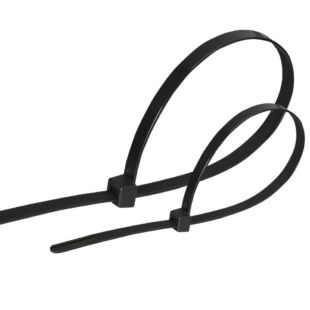 GAO Kábelkötegelő, 300x4.8mm, fekete, 25db