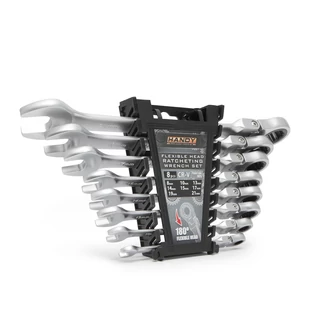 Handy 10870 Racsnis csillag-villáskulcs készlet - 8,10,13,14,15,17,19, 21 mm - flexibilis fejjel