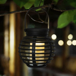 LED-es szolár lámpa - gyertyafény