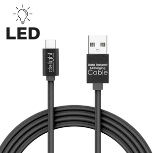 Delight 55442C-BK Adatkábel - USB Type-C