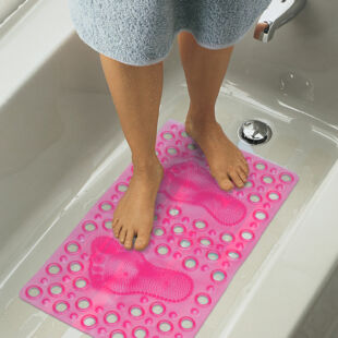 Fürdőszobai rózsaszín csúszásgátló
