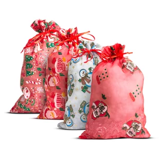 Organza ajándéktasak - 4 féle - 20 x 30 cm - 12 db / csomag