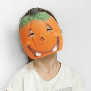 Halloween-i maszk - tök - narancssárga