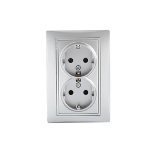 Schuko, dupla, teljes csatlakozóaljzat DOMO
