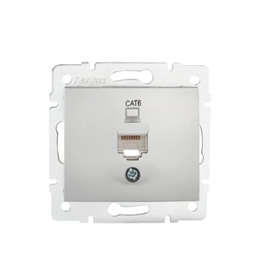 Szimpla számítógép-csatlakozó (RJ45Cat 6 Jack) DOMO