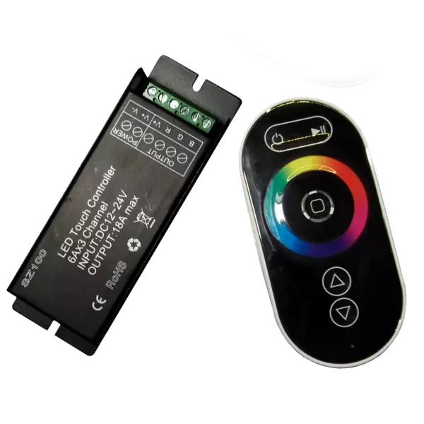 RF RGB Touch Vezérlő 18A + távirányító