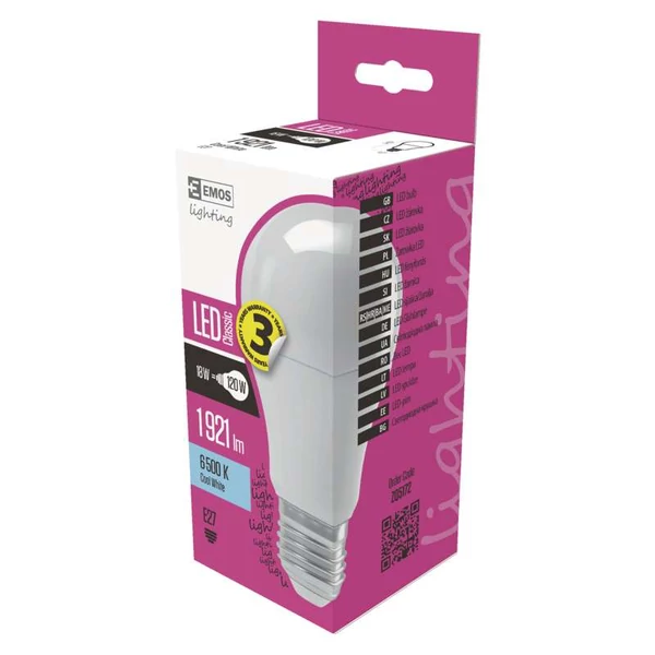 Emos Led Izzó Classic A67 18W Cw