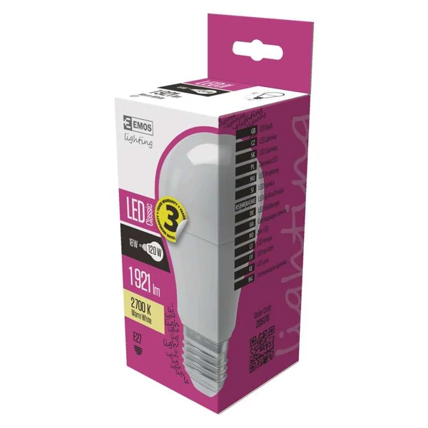 Emos Led Izzó Classic A67 E27 18W Ww