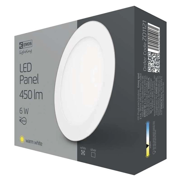 Emos Led Panel Beépíthető 6W Ww Ip20