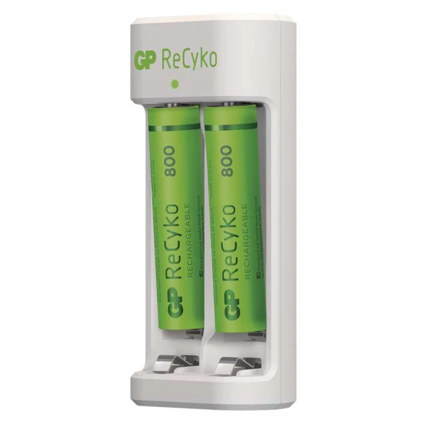 Akkutöltő GP Eco E211 + 2×Aaa GP Recyko 800