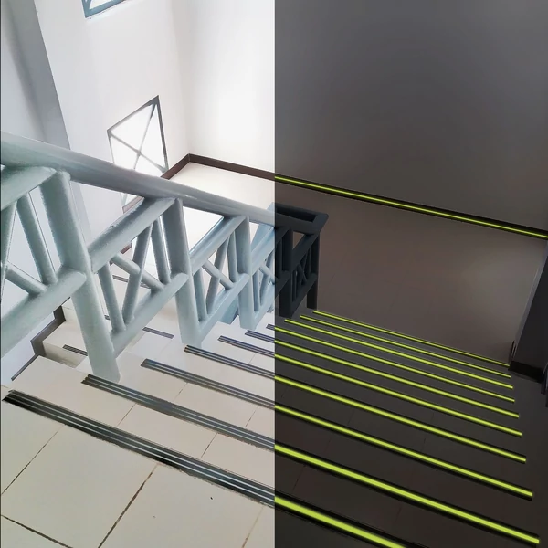 Handy 11088C Ragasztószalag - csúszásmentes - 5 m x 50 mm - foszforeszkáló / fekete