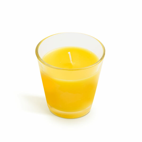 Citronella illatgyertya pohár - 6,5 x 6,5 cm