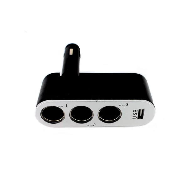 Carguard 55049 Szivargyújtóaljzatba csatlakoztatható 3-as elosztó + 1A USB csatlakozás