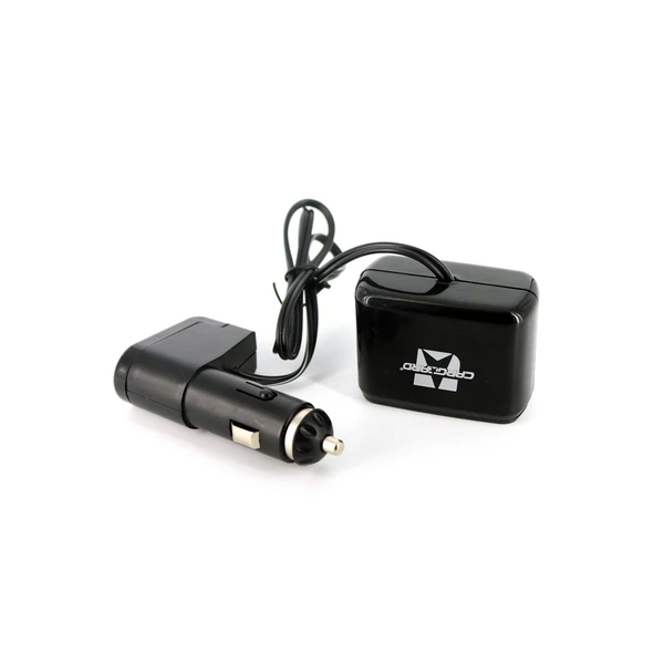 Carguard 55050 Szivargyújtóaljzatba csatlakoztatható 2-es elosztó + 1A USB csatlakozás
