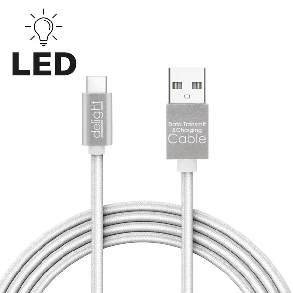 Delight 55442C-WH Adatkábel - USB Type-C