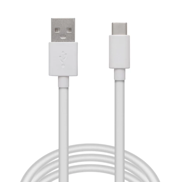 Delight 55550WH-2 Adatkábel - USB Type-C - fehér - 2 m