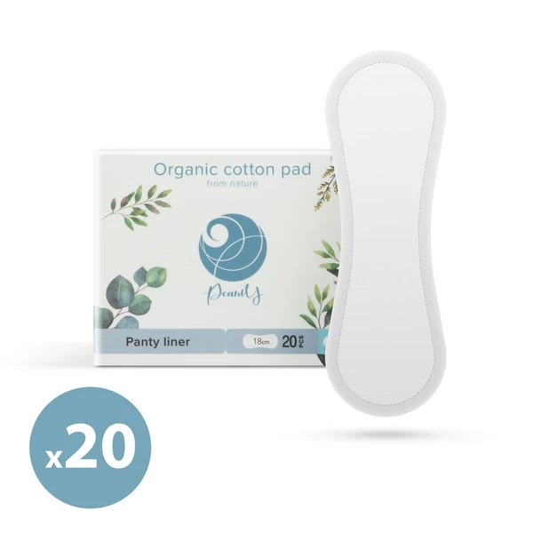 Organikus pamut egészségügyi betét - mini - 20 db / csomag