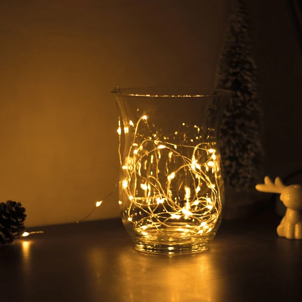 Family 58041A Karácsonyi LED fényfüzér - 5 m - 50 LED - melegfehér - 3 x AA