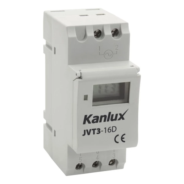 TH35 sínre szerelhető elektronikus időkapcsoló JVT3