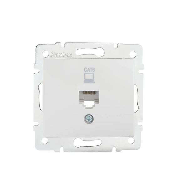 Szimpla számítógép-csatlakozó (RJ45Cat 6 Jack) DOMO