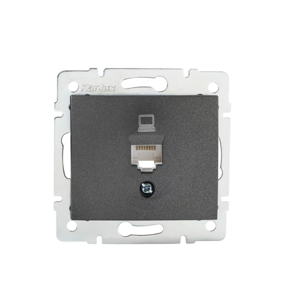 Szimpla számítógép-csatlakozó (2x RJ45Cat 5e Jack) DOMO