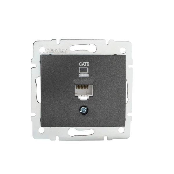 Szimpla számítógép-csatlakozó (RJ45Cat 6 Jack) DOMO