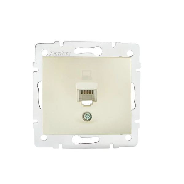 Szimpla számítógép-csatlakozó (2x RJ45Cat 5e Jack) DOMO